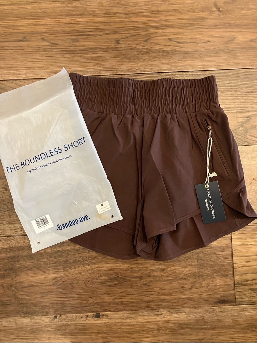 BAMBOO Women’s Athletic Shorts in Hot Fudge Brown